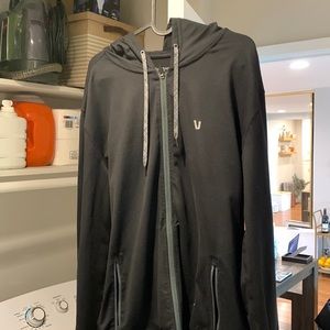 Vuori Zip Up Hoodie Mens L black